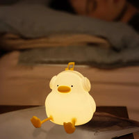 veilleuse led rechargeable usb en silicone animaux de bande dessinée