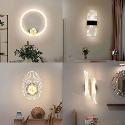 Applique murale moderne led acrylique salon intérieur chambre décoration