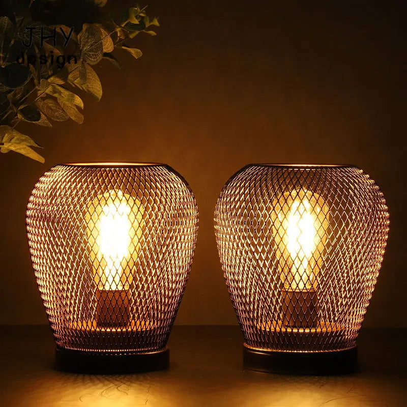 lampe de table en métal pour événements intérieurs et extérieurs - vue 3 sur 9