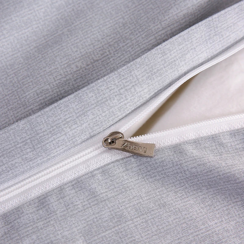 housse de couette 100 coton imprimée avec fermeture éclair pour lit