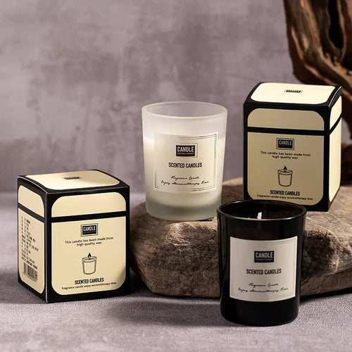 bougie aromathérapie parfumée plantes européennes pour air pur et décoratif - vue 2 sur 19