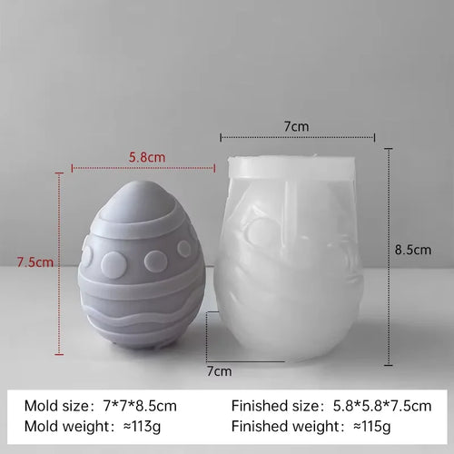 moule à bougie en silicone pour œufs de pâques à créer soi-même - vue 19 sur 21