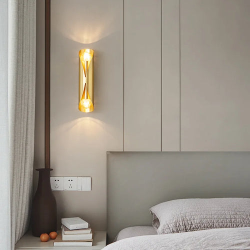 applique murale led moderne en cuivre pour intérieur élégant - vue 4 sur 8