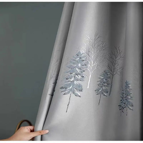 Rideau jacquard épais occultant sur mesure pour chambre - vue 9 sur 9
