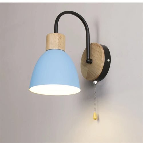 applique nordique moderne macaron avec interrupteur led décoration maison - vue 17 sur 18
