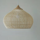 Modern art minimalist retro chandelier suitable for living room, dining room, farmhouse, natural rattan and willow chandelier