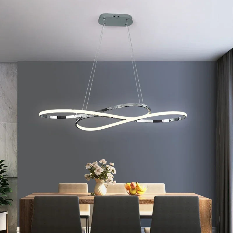 plafonnier led moderne avec télécommande pour éclairage intérieur - vue 3 sur 10