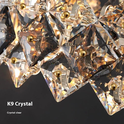 lustre en cristal design minimaliste pour un intérieur élégant - vue 6 sur 8