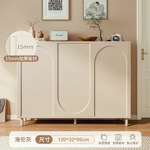 étagère à chaussures réglable moderne en bois pour rangement - vue 7 sur 10