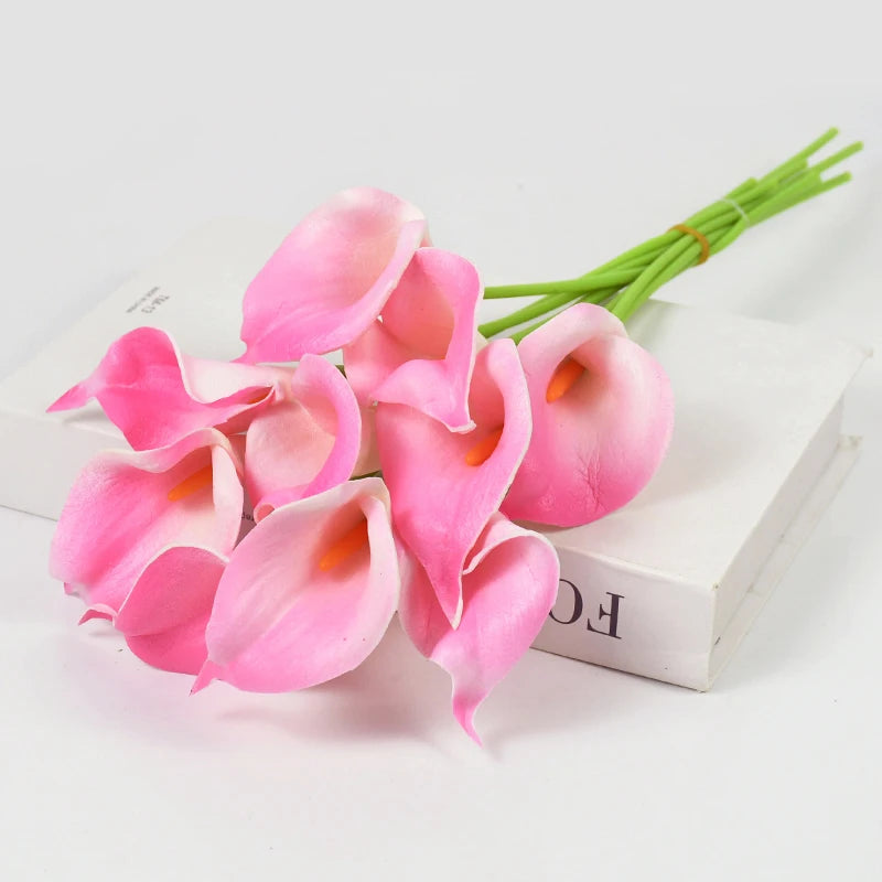 lot de fleurs artificielles lys calla pour mariage et décoration - vue 14 sur 17
