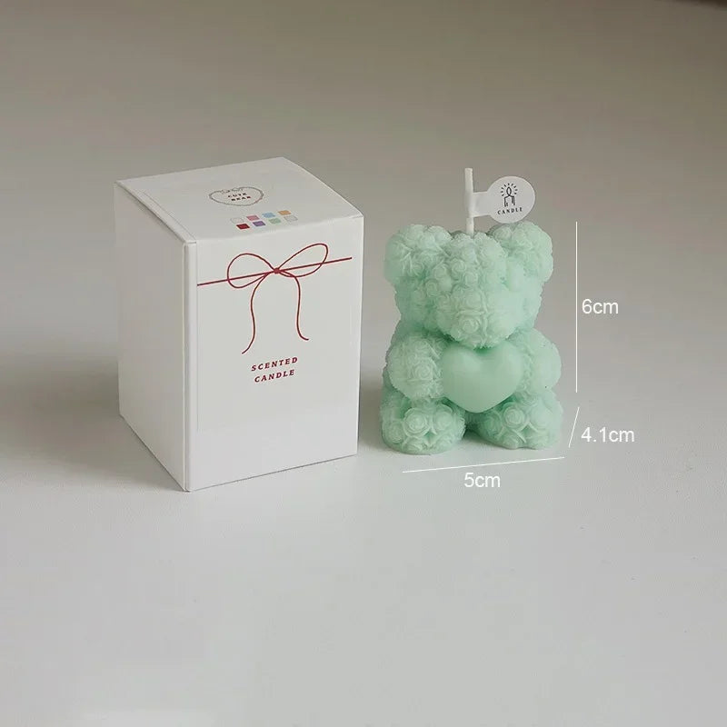 bougie ours en cire de soja parfumée pour détente - vue 7 sur 13