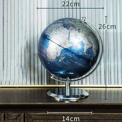 globe rotatif en métal style européen ornement créatif de luxe - vue 9 sur 8