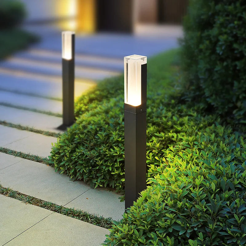 lampe led extérieure imperméable en aluminium pour jardin - vue 3 sur 9