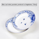 Assiettes poisson Jingdezhen motifs floraux 15 30 cm