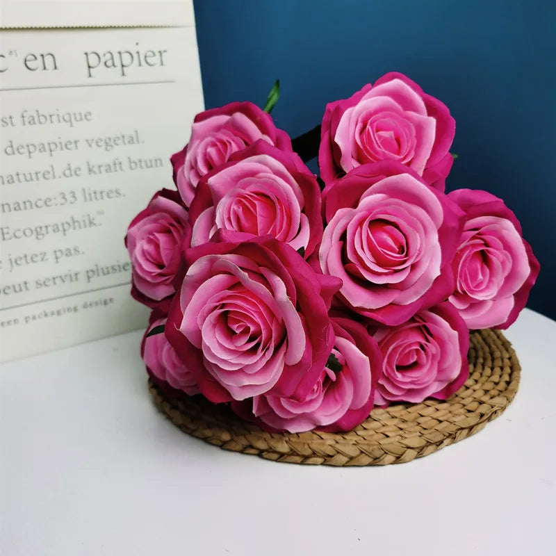 Bouquet de roses artificielles pour mariage et décoration intérieure ...