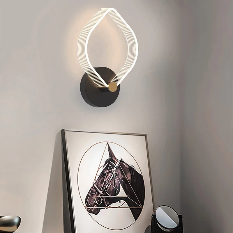 applique murale led moderne pour un éclairage décoratif intérieur - vue 3 sur 14