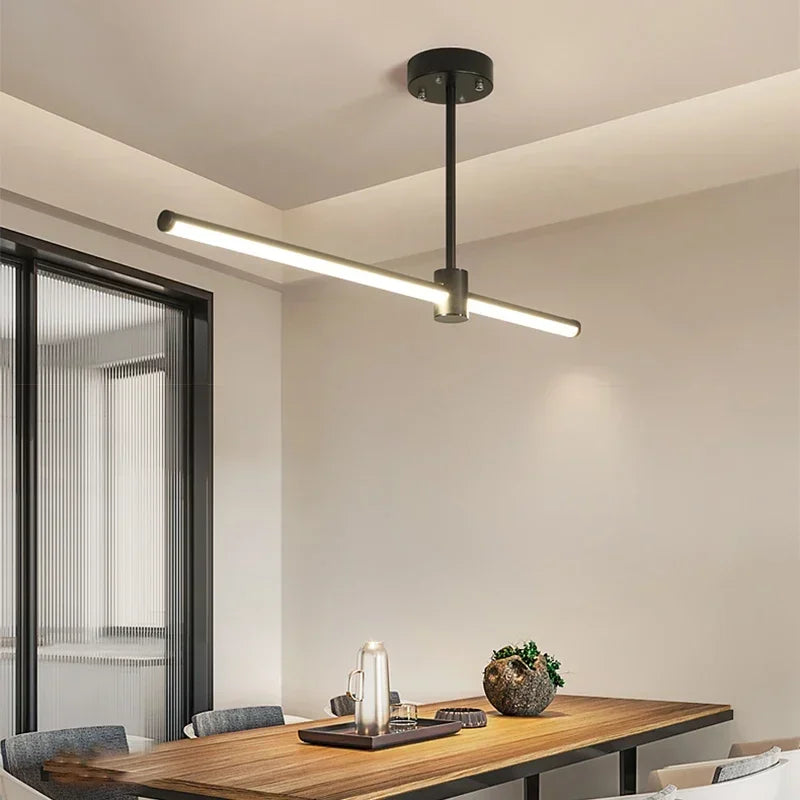lustre led moderne décoratif idéal pour intérieur maison restaurant - vue 3 sur 9