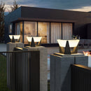 lampadaire solaire moderne vzvi pour jardin patio clôture pont