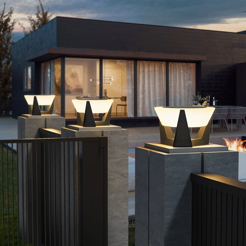 lampadaire solaire moderne vzvi pour jardin patio clôture pont - vue 6 sur 9