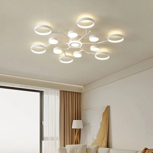 Plafonnier led télécommande simple blanc décoratif 2023