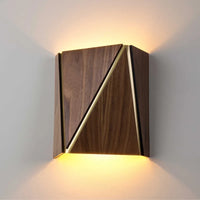applique murale en noyer design japonais en bois massif