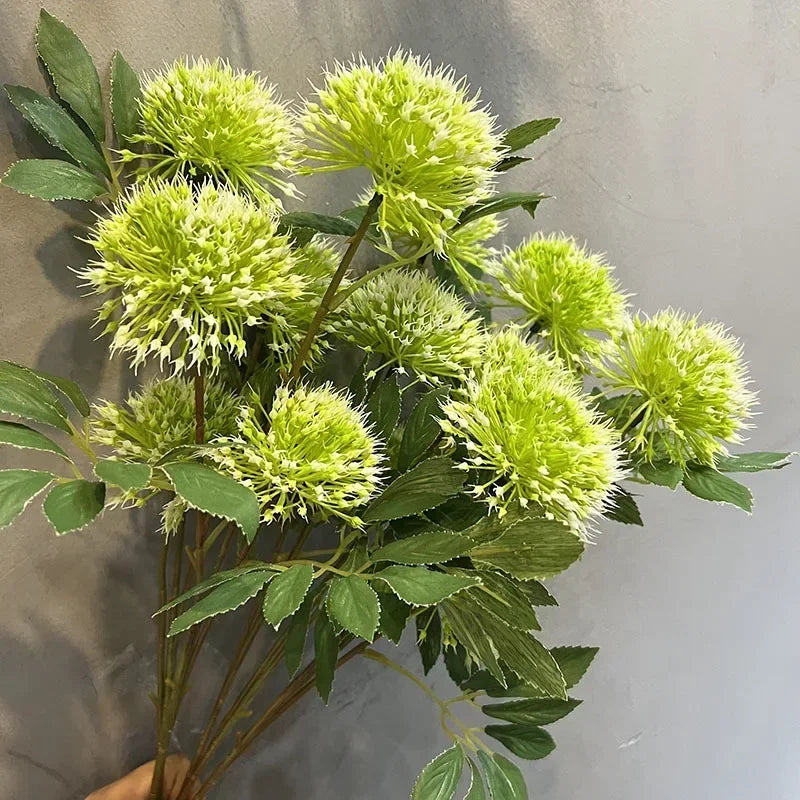 lot de 6 boules d'oignons artificiels pour décoration de jardin - vue 3 sur 10