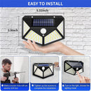 applique solaire extérieure étanche avec capteur de mouvement 100 led