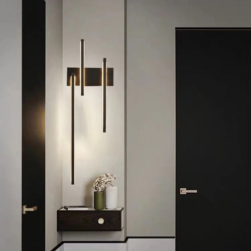 applique murale led minimaliste moderne en laiton - vue 3 sur 10