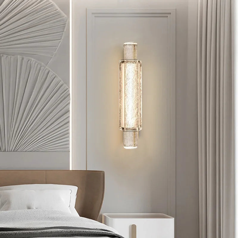 Style de luxe moderne créatif bulle LED monté appliques couleur or cristal verre chambre appliques murales