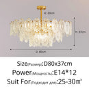 lustre en verre de style luxueux pour intérieur élégant