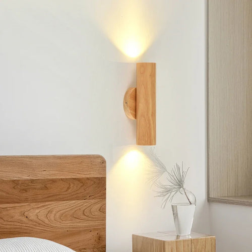 Lampe de chevet moderne et Simple en bois massif