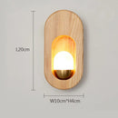 Applique murale LED nordique en bois massif