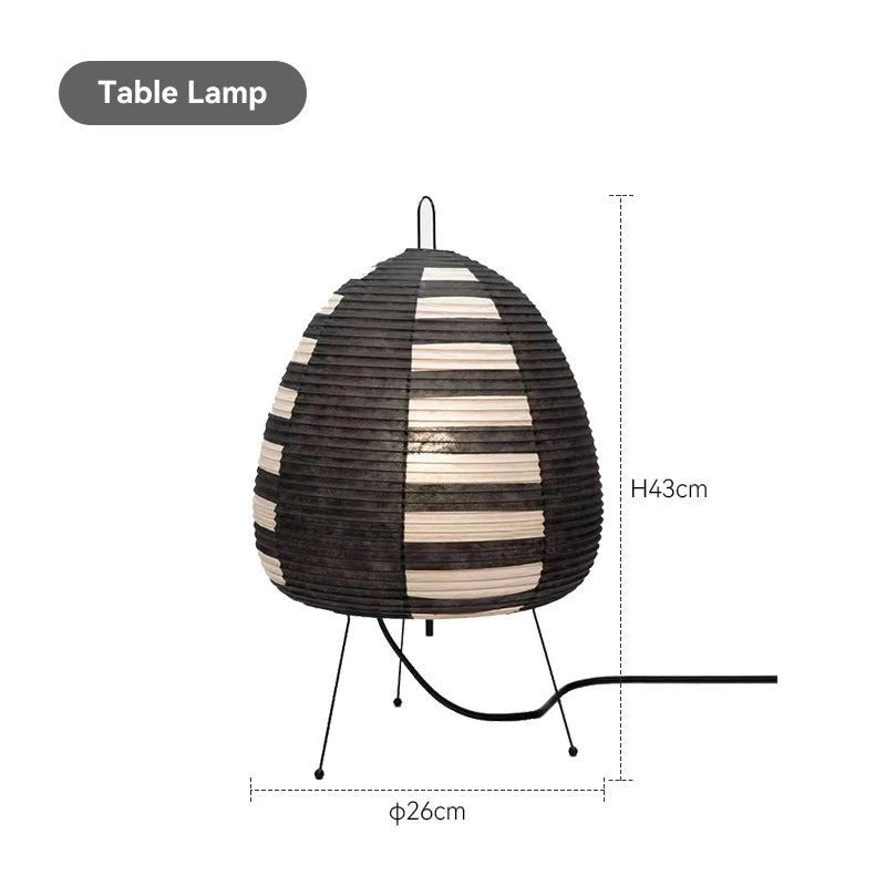 lampe à poser vintage japonaises pour décoration rétro