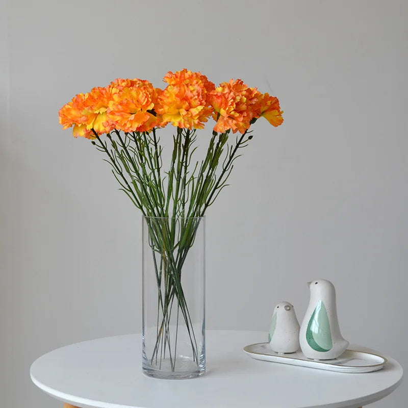arrangement floral automnal en œillet artificiel pour décorations festive - vue 5 sur 12