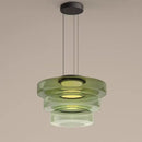 suspension design en verre série levels pour décoration moderne