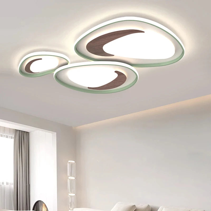 lustre nordique en bois pour éclairage intérieur décoratif