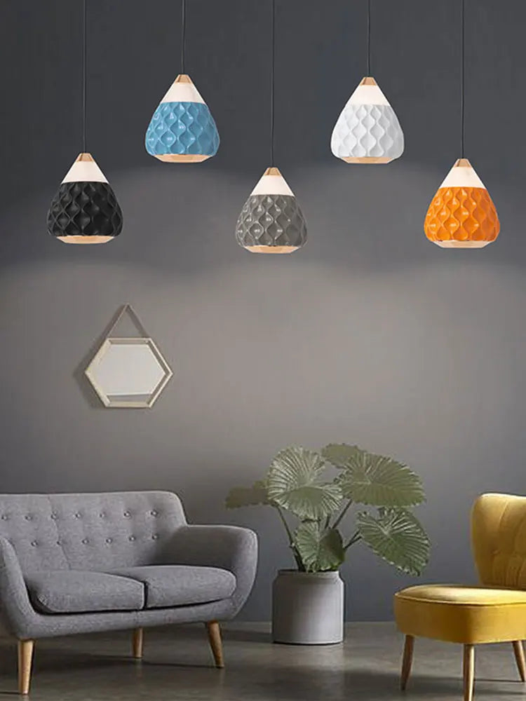 lustre créatif en pignons de pin pour décoration moderne - vue 4 sur 11