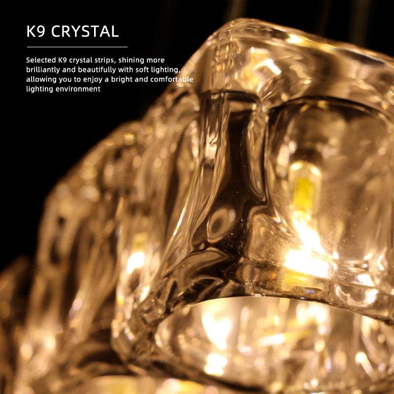 lustre led design pour éclairage intérieur moderne et élégant - vue 4 sur 14