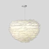 Suspension LED en forme de plumes