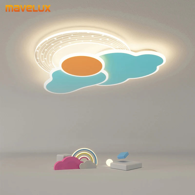 Plafonnier LED en forme de nuage