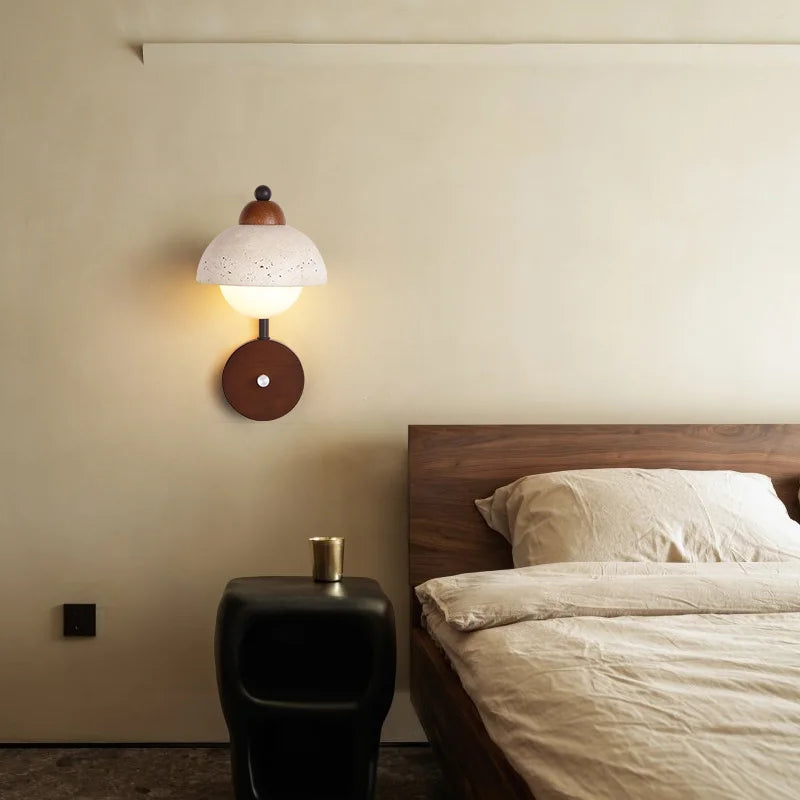 applique murale en pierre naturelle led décorative d'intérieur - vue 4 sur 7