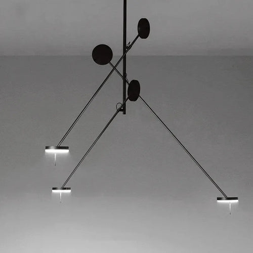Plafonnier Led design nordique pour Tables basses de restaurant bureaux de chambre lampes suspendues noires luminaire de décoration de la maison