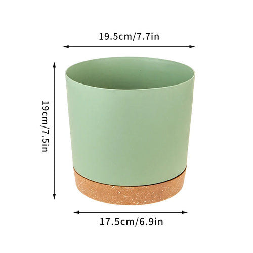 pots de fleurs automatiques avec soucoupe pour jardin et plantes