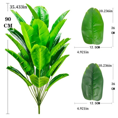 plante artificielle palmier plantain pour décoration intérieure et extérieure - vue 23 sur 27