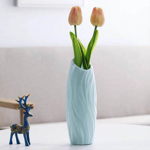vase moderne en plastique pour décoration florale nordique - vue 10 sur 26