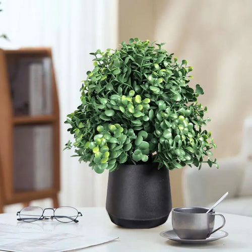 petit arbre d'eucalyptus artificiel pour décoration intérieure et extérieure - vue 2 sur 7