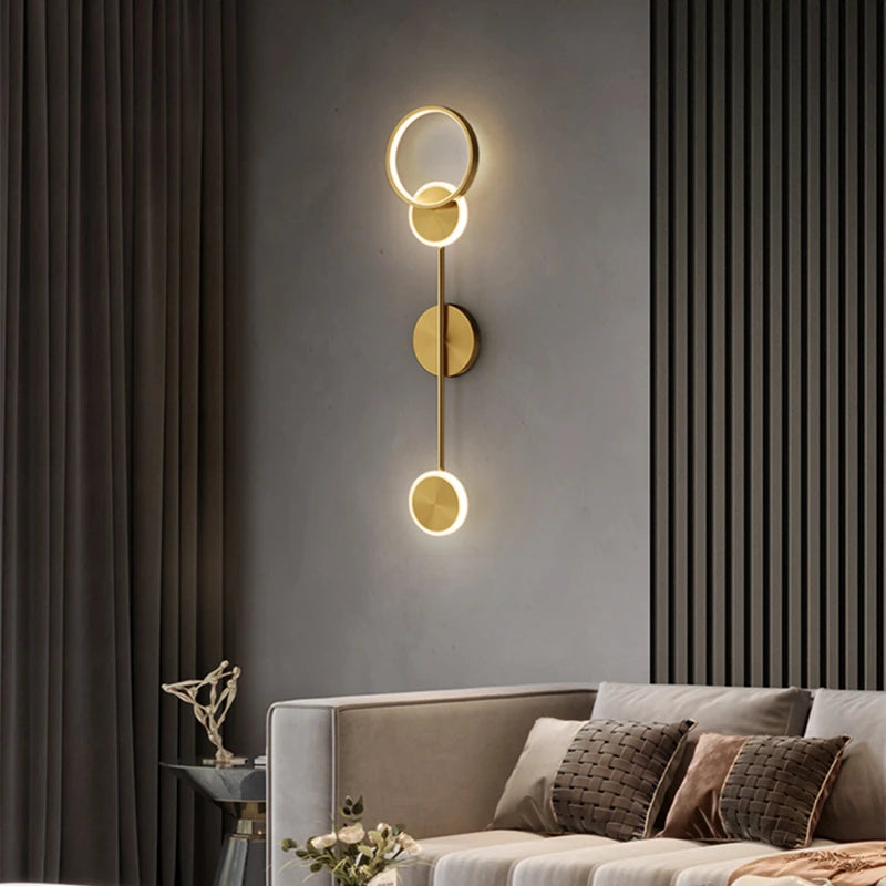 Applique murale LED moderne de luxe nordique