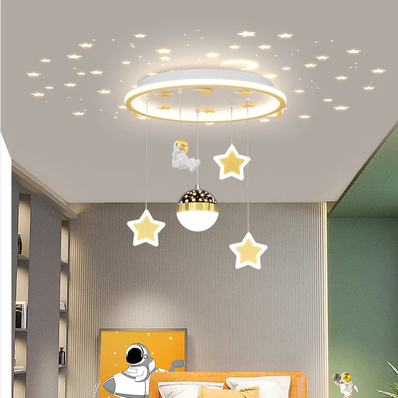 Plafonnier LED en forme d'étoile pour chambre d'enfant