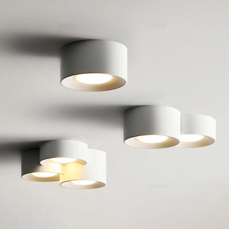 plafonnier moderne led cylindre spot minimalisme intérieur décor maison éclairage