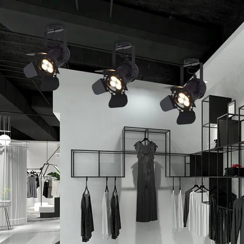 suspension rétro style industriel avec éclairage led vintage - vue 4 sur 6
